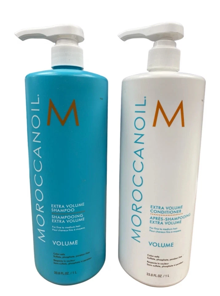 Moroccanoil Extra Volume Shampoo & Conditioner Duo Set 33.8 oz / 1 liter each - Image 1 of 1