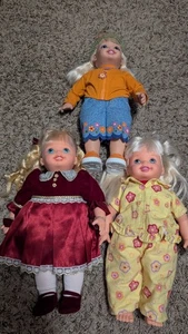 Mattel 16" Cuddly Soft Body Kelly Doll Sister Of Barbie Rare 2001 Plus TWO MORE! - Picture 1 of 7