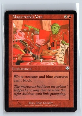 (2X) Magistrate's Veto – Mercadian Masques – MTG Magic the Gathering Card - Image 1 of 4