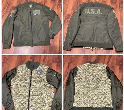 Мужская двусторонняя куртка-бомбер Nike Indianapolis Colts NFL Salute to Service США - Изображение 1 из 4