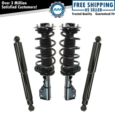 Front Rear Complete Shock Strut Spring Assembly Kit Set of 4 for Equinox Torrent - Image 1 of 4