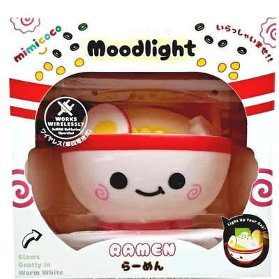 Ramen Bowl Mood Light Fun Room Decor Wireless Food Theme Lamp Mimicoco Glow Soup - Image 1 of 4