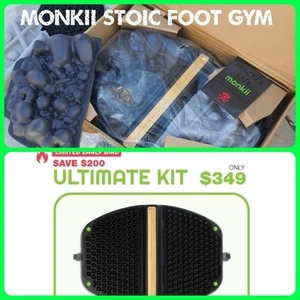 STOIC MONKII Foot Acupressure Ultimate Active Natural Standing Desk Mat Feet Gym - Picture 1 of 9