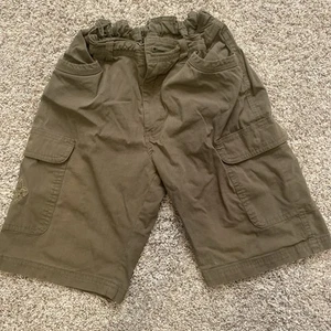 Official Boy Scout Uniform Canvas Shorts Olive Green BOYS Size 12 - Picture 1 of 4