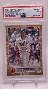 2022 Topps Update Jose Miranda Camo /25 #US120 SP š„PSA 9 MINTš„ - Bild 1 von 2