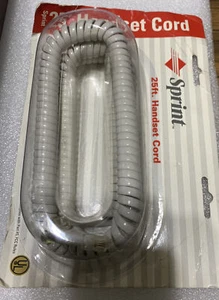 GENUINE OEM NOS Sprint 25' Dove Gray Handset Cord 89112 - Picture 1 of 5