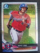2018 Bowman Chrome Royce Lewis Mega Box Mojo Refractor #BCP93 - Minnesota Twins