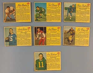 1960s Post CFL Football Cards Lot - Parker, Martin, Hagberg & More - Vintage - Bild 1 von 2