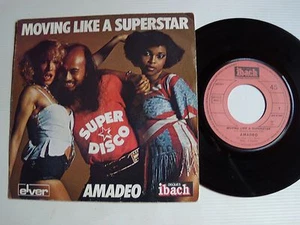 AMADEO : Moving like a superstar / 33rd floor 7" 45T 1977 French IBACH 60 027 - Picture 1 of 2