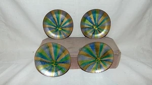 EMAILLE ÜBER KUPFER 4er SET KOSTEN - Bild 1 von 10