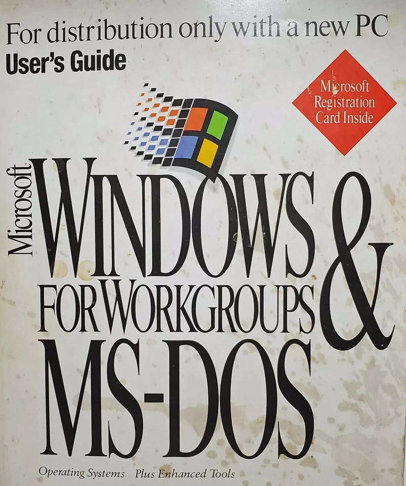 Microsoft MS-DOS 6.22 and Windows 3.1 for Workgroups Full Version | No Floppy - Image 1 of 1