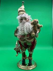 Großes 20 Zoll fröhliches Weihnachtsdisplay Weihnachtselfe mit Teddybär & Elfenschmuck - Bild 1 von 6