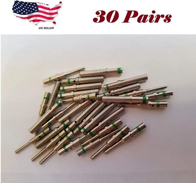 (30 Pairs) Deutsch Genuine DT 14-16AWG Solid Sockets Male & Female Pins - Image 1 of 4