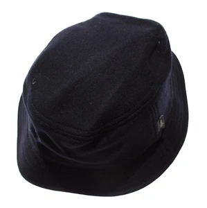 Wigens NWT Bucket Hat Size 59, 7 & 3/8ths in Solid Navy Blue 100% Wool - Picture 1 of 10