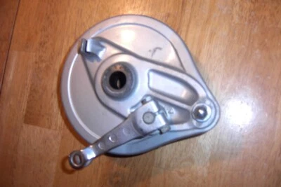 1974 1975 HONDA MT250 ELSINORE Brake backing plate shoes lever OEM Ahrma Vintage - Image 1 of 4