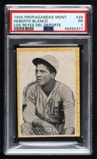 1946-47 Propagandas Montiel Los Reyes del Deporte Heberto Blanco #28 PSA 1