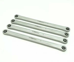 Treal Aluminum 7075 Upper Link Bars (4) pcs Set for Losi LMT (Silver) - Picture 1 of 1