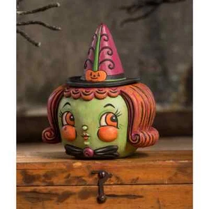 Bethany Lowe Halloween Hagatha Hollow Head Container Johanna Parker JP3027 - Picture 1 of 1