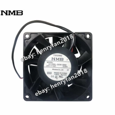 NMB 3115RL-05W-B69 DC 24V 0.50A 80*80*38MM For  Schneider Inverter Cooling Fan - Image 1 of 4