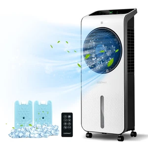 Evaporative Air Cooler 3-in-1 Portable Swamp Cooler w/ Fan & Humidifier White - Picture 1 of 10