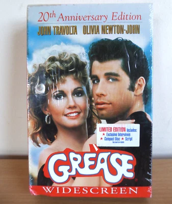 Grease VHS Video New Sealed 20th Anniversary Set With CD & Script - Image 1 of 4