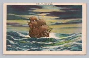 AK Mayflower Schiff auf See - Bild 1 von 2