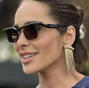 Brand Rimless Cyber Punk Futuristic Italy Sunglasses Fashion Brand Icon Style - Picture 1 of 3