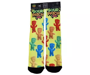 Calze Odd Sox Sour Patch Bambini Novità Giallo Crew adatte alle taglie 6-13 - Foto 1 di 3