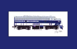 Wabash F7 #671 11""x17"" stampa opaca firmata da Andy Fletcher - Foto 1 di 1