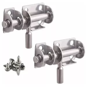 2x Stainless Steel Mini Sliding Bolt Door Gate Latch 2.6 Inch Heavy Duty N905 - Picture 1 of 6