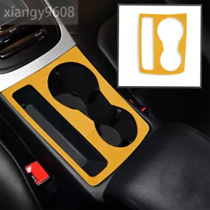 Suede Yellow Car Water Cup Holder Panel Cover Fit For Audi A4 B8 A5 Q5 2009-2016 - Picture 1 of 9