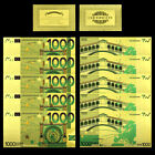 10Pcs 1000 EURO Europäische Goldfolien-Banknoten - Kunsthandwerk - Selten