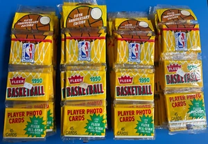 Fleer Basketball 1990 paquete de rack sellado lote de (36) - Imagen 1 de 2