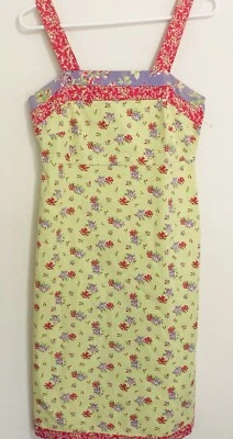HANNA ANDERSSON Womens Sz 6 Ditsy Shift Dress Purple Pink Green Floral EUC - Image 1 of 4