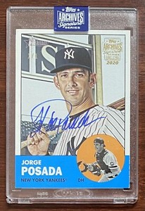 2020 Topps Archives Signature Series Jorge Posada Auto 1/1