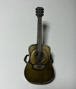1979 Indiana Metal Craft Guitar Belt Buckle your choice of Brass or Pewter - Picture 1 of 7