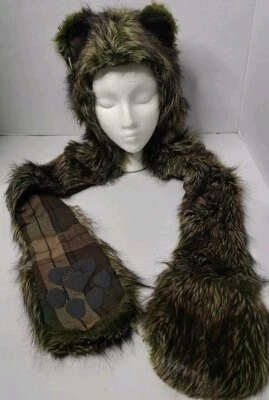  Combo bufanda sombrero piel sintética zorro bosque con capucha Spirit Los Ángeles 2011-2012 bolsillo Foto 1 de 4