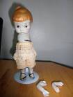 Marked Made In Japan ~ Vintage Bisque Doll 7 3/4" W/Knot Tie