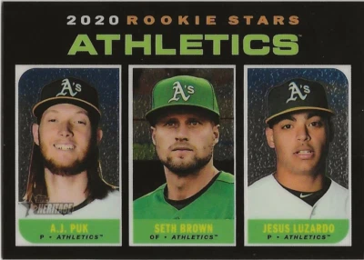 2020 Topps Rookie Stars Athletics Puk Brown Luzardo /999 #THC-317 - Image 1 of 2