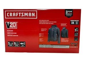 Craftsman 20V Herren Hybrid beheizbare Jacke 3XL grau mit Akku CMXCGRAJ10GD1-3X Neu - Bild 1 von 6