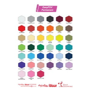 Siser EasyPSV Permanent Adhesive Vinyl 12"x 5 Feet or 10 Feet - FREE Shipping - Picture 1 of 40