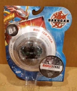 Bakugan Battle Brawlers B3, BakuSteel Series Booster Pack,NIP 2009 , Black - Picture 1 of 5