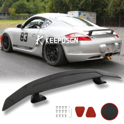 Alerón trasero para Porsche Cayman S Carrera Racing Lip GT Wing aspecto carbono Foto 1 de 4
