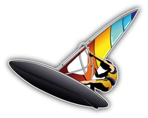 Windsurfer Auto Autoaufkleber Aufkleber - "GRÖSSEN" - Bild 1 von 1