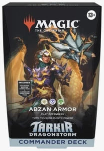 MTG COMMANDER DECK TARKIR DRAGONSTORM - ABZAN ARMOR - MAGIC EN - TDM - Foto 1 di 1