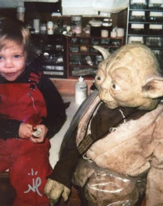 NATHAN HAMILL SIGNED 8x10 PHOTO SON OF MARK WITH YODA STAR WARS RARE BECKETT BAS - Picture 1 of 2