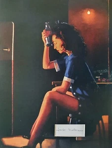 Exhibición de fotos firmada por Jack Vettriano 16x12 certificado de autenticidad Heatwave - Imagen 1 de 1