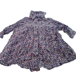 Vestido manga larga estampado leopardo Next Girls, talla 9-12 meses, ceja/negro (XU0051) - Imagen 1 de 9