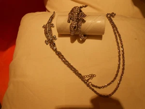 Kette mit beweglichem Krokodil sowie Armreif als Krokodil top -Set - Bild 1 von 3