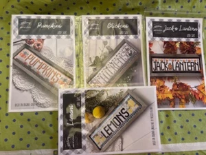 Stitching With The Housewives Lemons/Chickens/Pumpkins/JackOlantern NEW Patterns - Picture 1 of 5